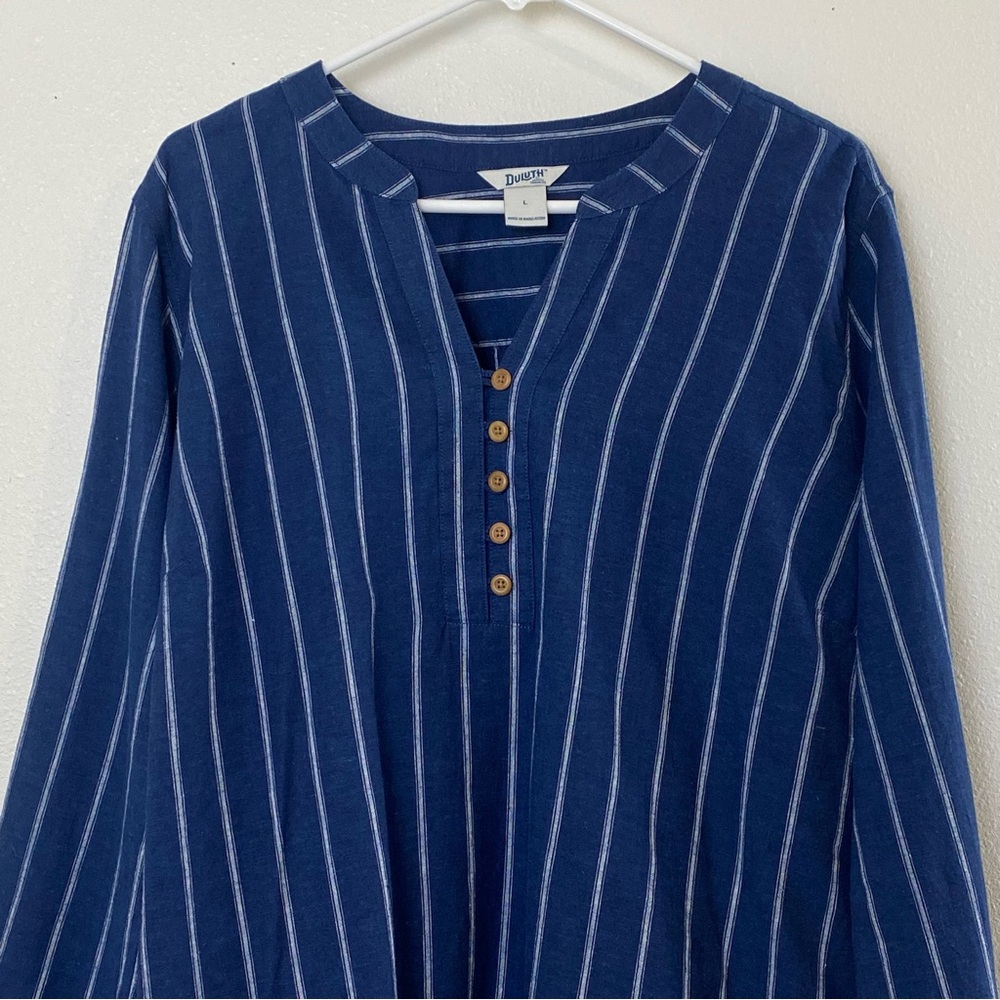Duluth Trading Co Artisan Hemp Blouse - Large - Picture 5 of 14